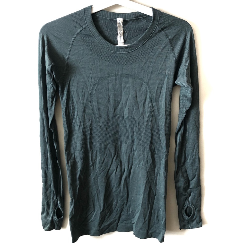 Lululemon | Swiftly Tech Long Sleeve Crew in Heathered Dark Fuel